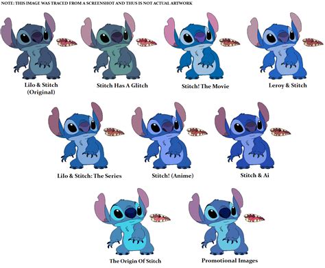 Stitch Franchise Colors Line Art In Description By Emilyvanslyke On