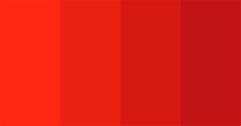 Bright Red Gradient Color Scheme Monochromatic