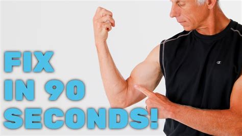 Fix Biceps Tendonitis Or Strain In 90 Seconds At Home Self Treatment Follow Video Youtube