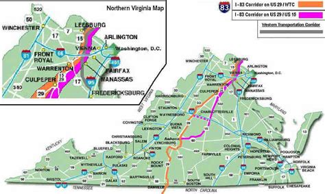 Map Of I 95 In Virginia World Map