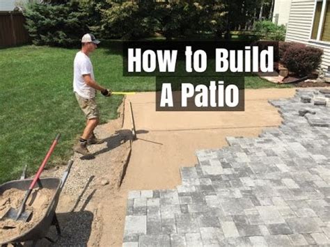 Want a patio that's a bit more exciting than plain old grey concrete? How to Build a Patio - An easy Do it Yourself Project - YouTube