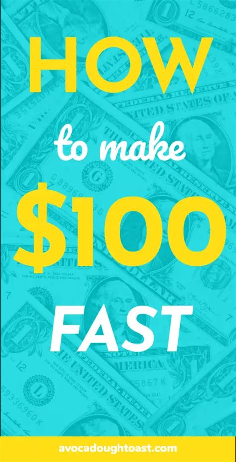 29 Clever Ways To Make 100 Dollars Fast 1 Takes Less Than 5 Min