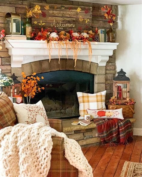 The Cutest Autumn Mantle Decor 🍂 Have You Decorated For Fall Yet 🧡 It