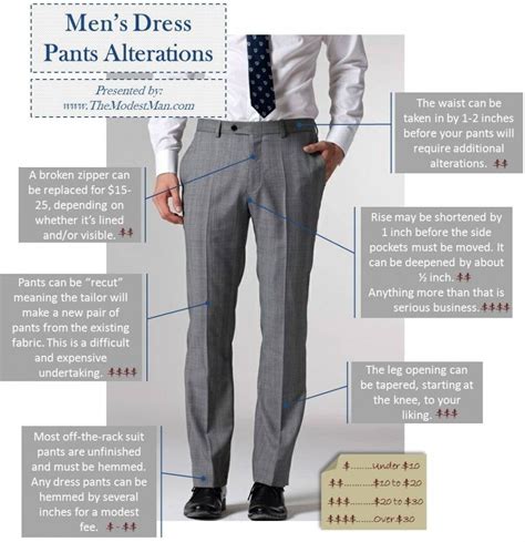 How To Tailor Your Jeans Chinos And Trousers Mens Dress Pants