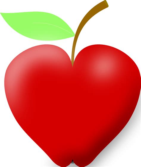 Public Domain Clip Art Image Illustration Of A Red Apple