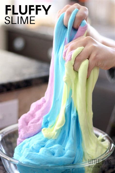 Fluffy Slime Recipe In Just 5 Minutes Recipe Diy For Kids Slime
