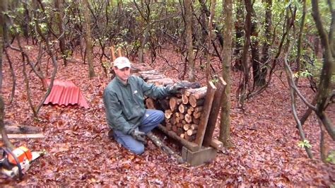 An Easy And Cheap Way To Stack Your Firewood Youtube