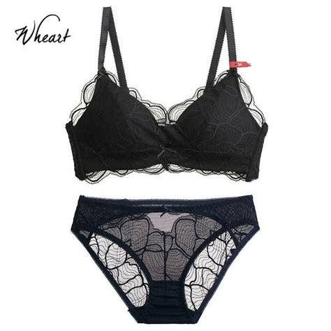 Wasteheart New Women Fashion Blue Pink Sexy Lingerie Sets Wireless