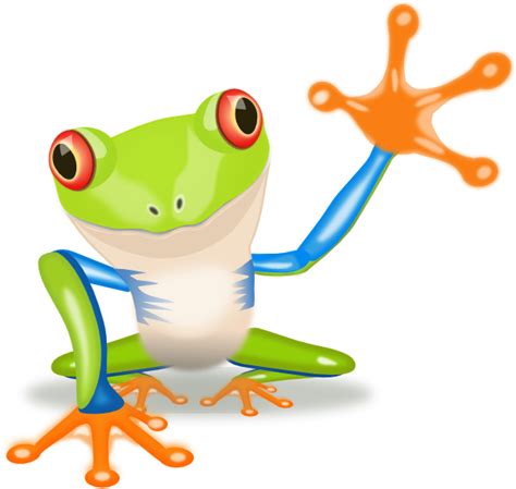 Waving Frog Clip Art At Vector Clip Art Online Royalty
