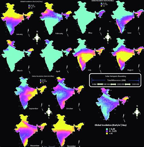 Annual Average Insolation Solar Hotspot Map Download Scientific Diagram