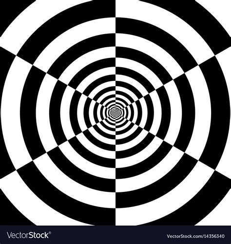 Optical Art Infinity Tunnel Royalty Free Vector Image