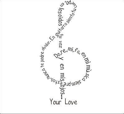 The Word Your Love Written In Different Languages On A White Background