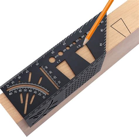 45 90 Degree Multifunctional Angle Ruler Measuring Tool Woodworking