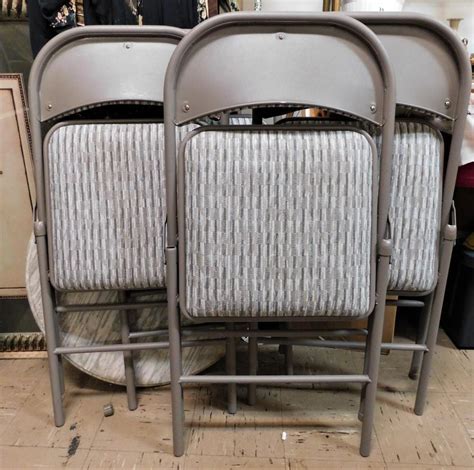 (will not fit metal or lifetime folding chairs, see our lifetime folding chairs category). Lot - 4 Nice Samsonite Folding Chairs-Like New