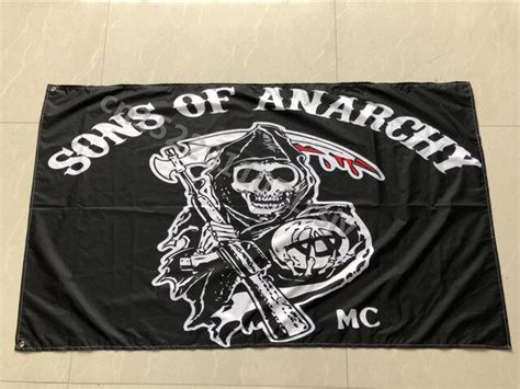 3ft X 5ft 3 X5ft Sons Of Anarchy Print Banner Polyester Banner Flag