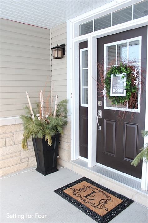 If your home uses one main entrance, it is very likely that your entrance often is used as a staging ground. Winter Porch and Winter Outdoor Decorating Ideas