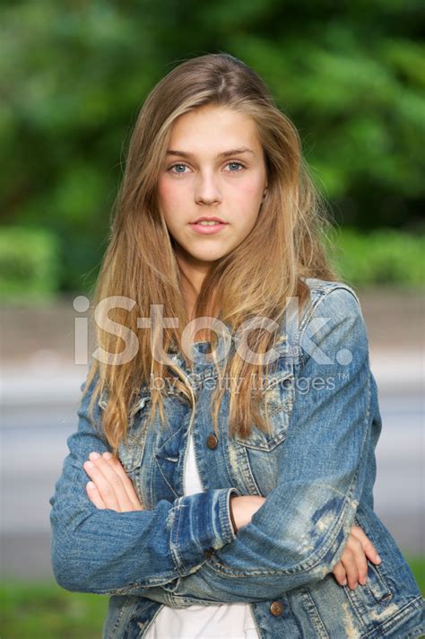 Confident Teenage Girl Stock Photo Royalty Free Freeimages