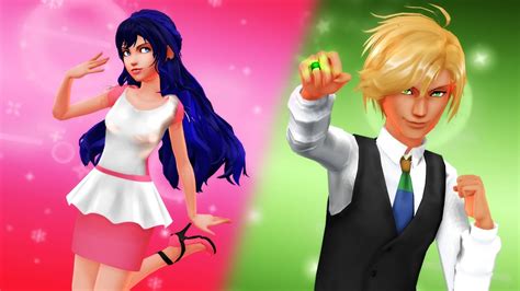 Miraculous Ladybug Marinette And Adrien Adult Transformations