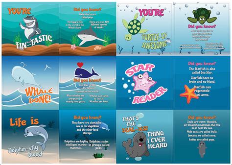 Creanoso Under The Sea Stickers For Kids Ã¢â‚¬â€œ Fun Facts Sea Animal