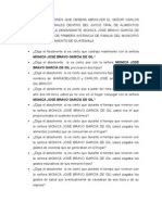 Declaración de parte cuidado personaldescripción completa. Escrito de Pliego de Posiciones 406
