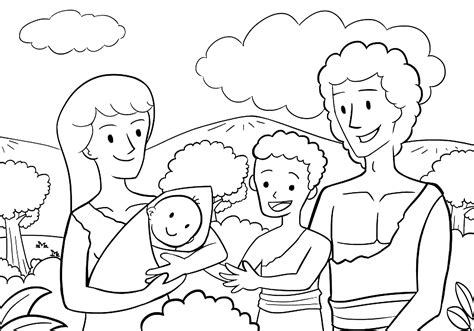 God Made Adam Coloring Page Sketch Coloring Page