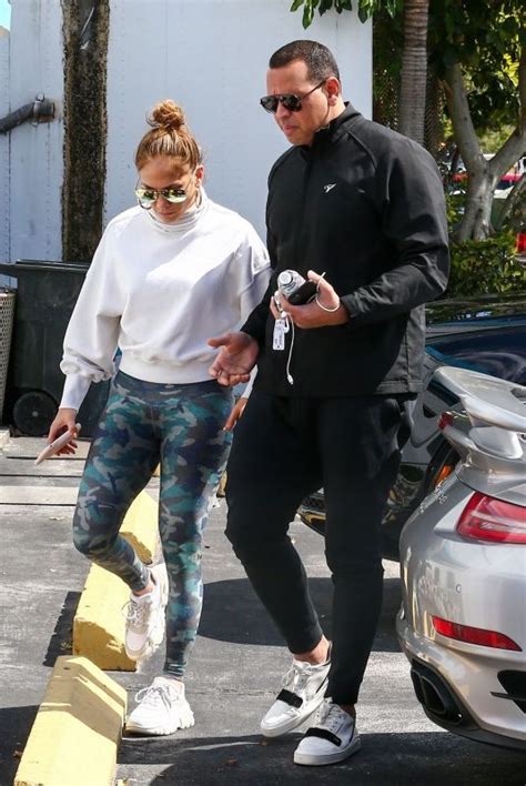 Jennifer Lopez And Alex Rodriguez Arrives At A Gym In Miami 02272020