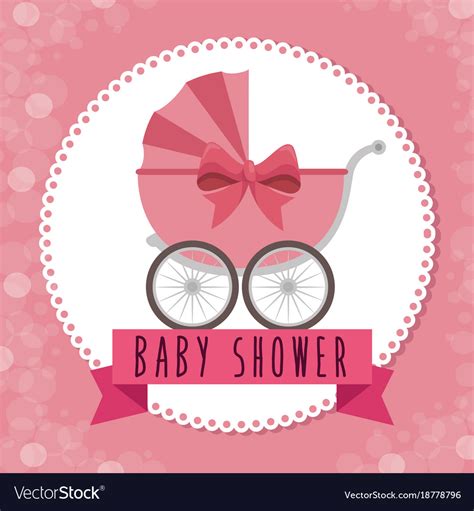 Baby Shower Greeting Card Royalty Free Vector Image