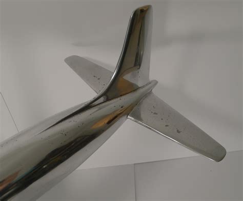 Large Aluminium Douglas Dc 7 Model Airplane Circa 1953 At 1stdibs