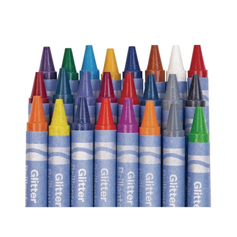 Crayola Glitter Crayons Set Of 24 Colors