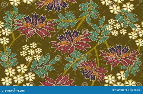 Various Indonesian Batik Motifs With Various Touches Of Modern Colors