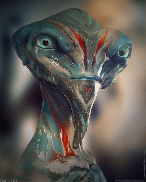 Sea Creature By Aamirart UAE Creature Concept Art Alien Art Alien Concept Art