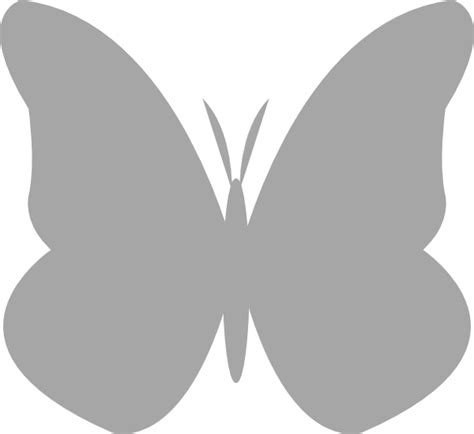 Gray Butterfly Clip Art At Vector Clip Art Online Royalty