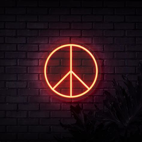Neon Peace Wallpapers Top Free Neon Peace Backgrounds Wallpaperaccess