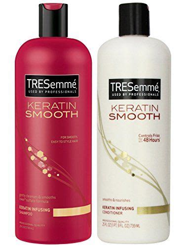 It also intensely nourishes your locks to get rid of dry and damaged hair. Tresemme Keratin Smooth Infusing Shampoo And Conditioner ...