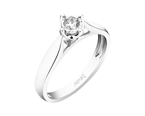 750 Rhodium Plated White Gold Ring With Diamond Ref No 110355 Apart