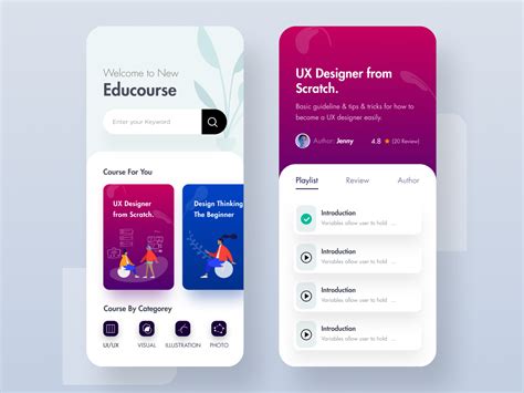 Online Course And Educational App Ui By Niaz Mahmud On Dribbble