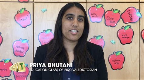 Bachelor Of Education Class Of 2020 A Message From Priya Bhutani Valedictorian Youtube