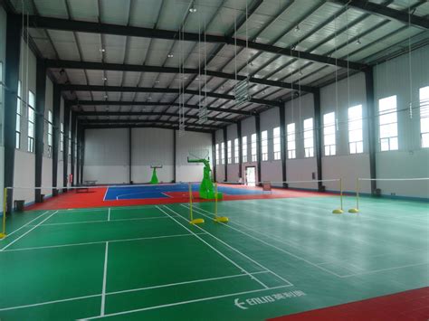 The posts is 1.55 metres in height from the surface of the court. Indoor PVC badminton flooring mat / badminton court floor ...
