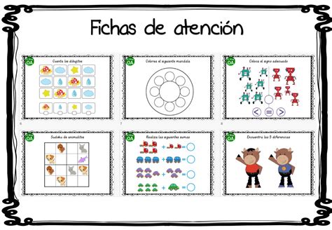 Fichas Para Trabajar La Atencion Layarkaca21 Lk21