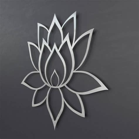 Lotus Flower Metal Wall Art Lotus Metal Art Lotus Flower Etsy Etsy