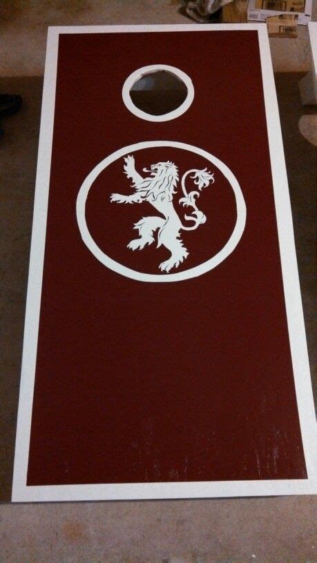 Game Of Thrones House Lannister Cornhole Board Game Of Thrones House