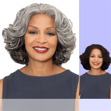 Esther Foxy Silver Synthetic Lace Front Wig Grey Hair Dye Grey Wig