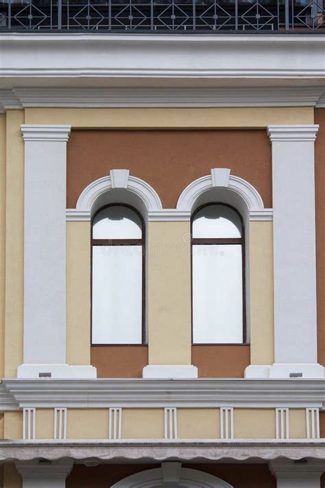 Arched Facade Of A Window In A Classical Style Stock Photo Image Of