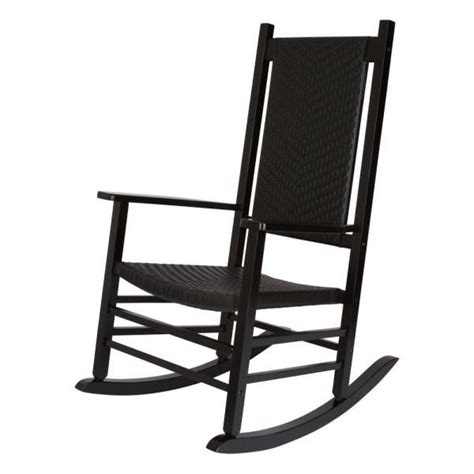 5 out of 5 stars with 2 ratings. Shine Company Hampton Black Wood Outdoor Porch Rocker ...