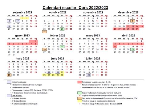 Calendario Escolar 2022 2023 Catalunya Musica Imagesee