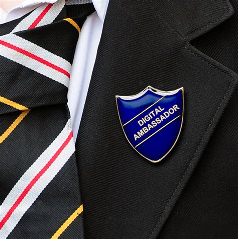 Digital Ambassador School Badges Shield Shape