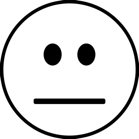 Straight Face Emoji Straight Face Emoji Smiley Free Transparent Emoji