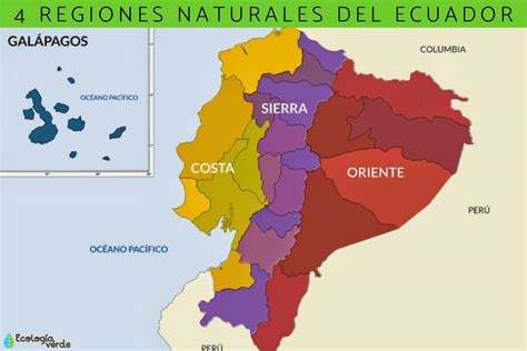 Cuáles Son Las Regiones Naturales Del Ecuador Conoce Las 4 Y El Mapa