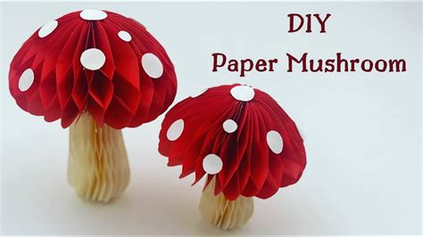 Diy Paper Mushroom Paper Crafts For School Paper Craft Easy Kids