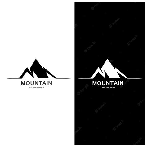 Premium Vector Mountain And Wave Logo Landscape Icons Template